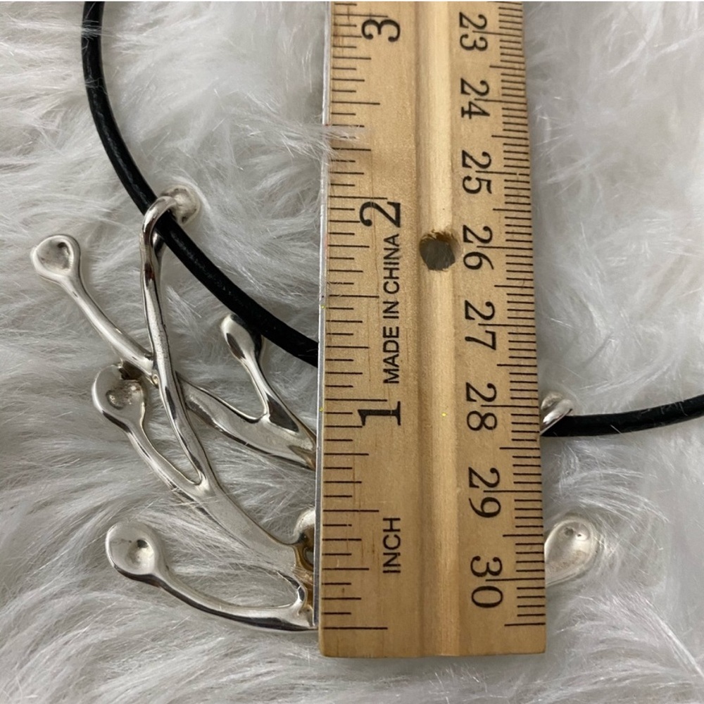 Hagit Gorali modernist splash sterling silver necklace choker jewelry - Picture 5 of 7